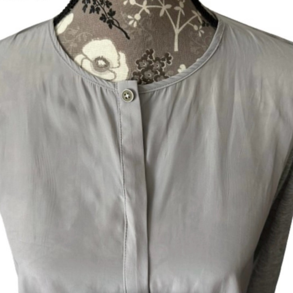 Lola & Sophie Women's Small Gray Long Sleeve Crew Neck Pullover Blouse/Shirt Top - Picture 3 of 14